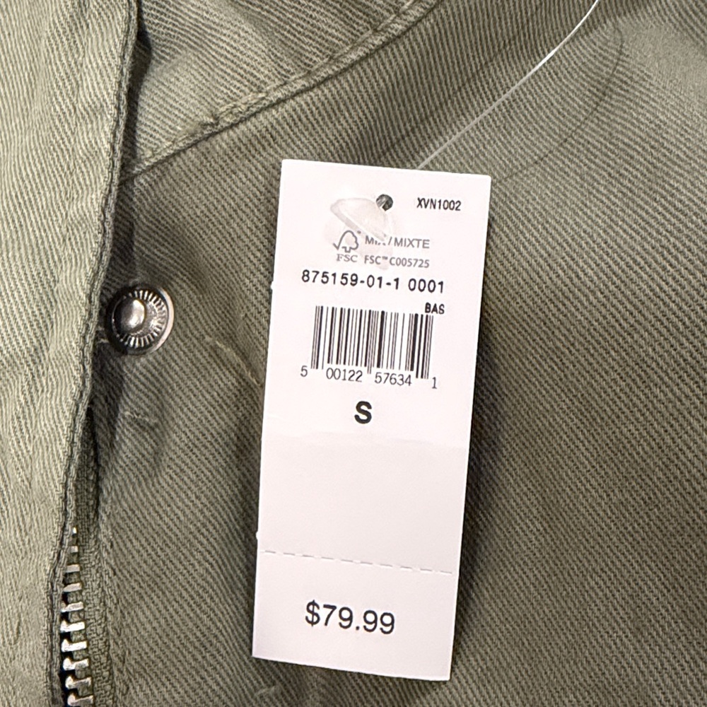 GAP Walden Green Canvas Utility Jacket/NWT/S - Picture 12 of 16